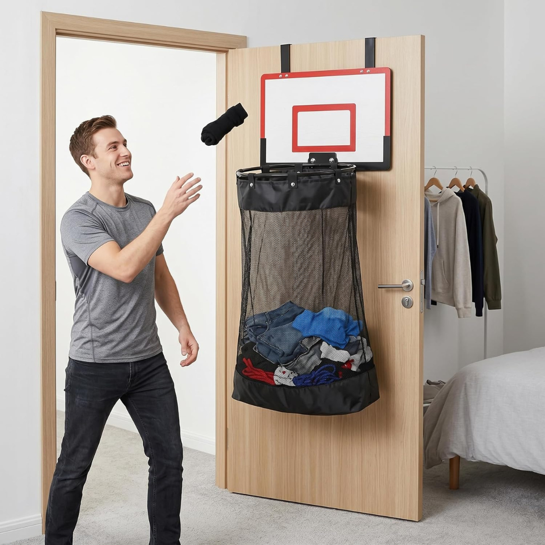 Canasta de basketball para ropa sucia