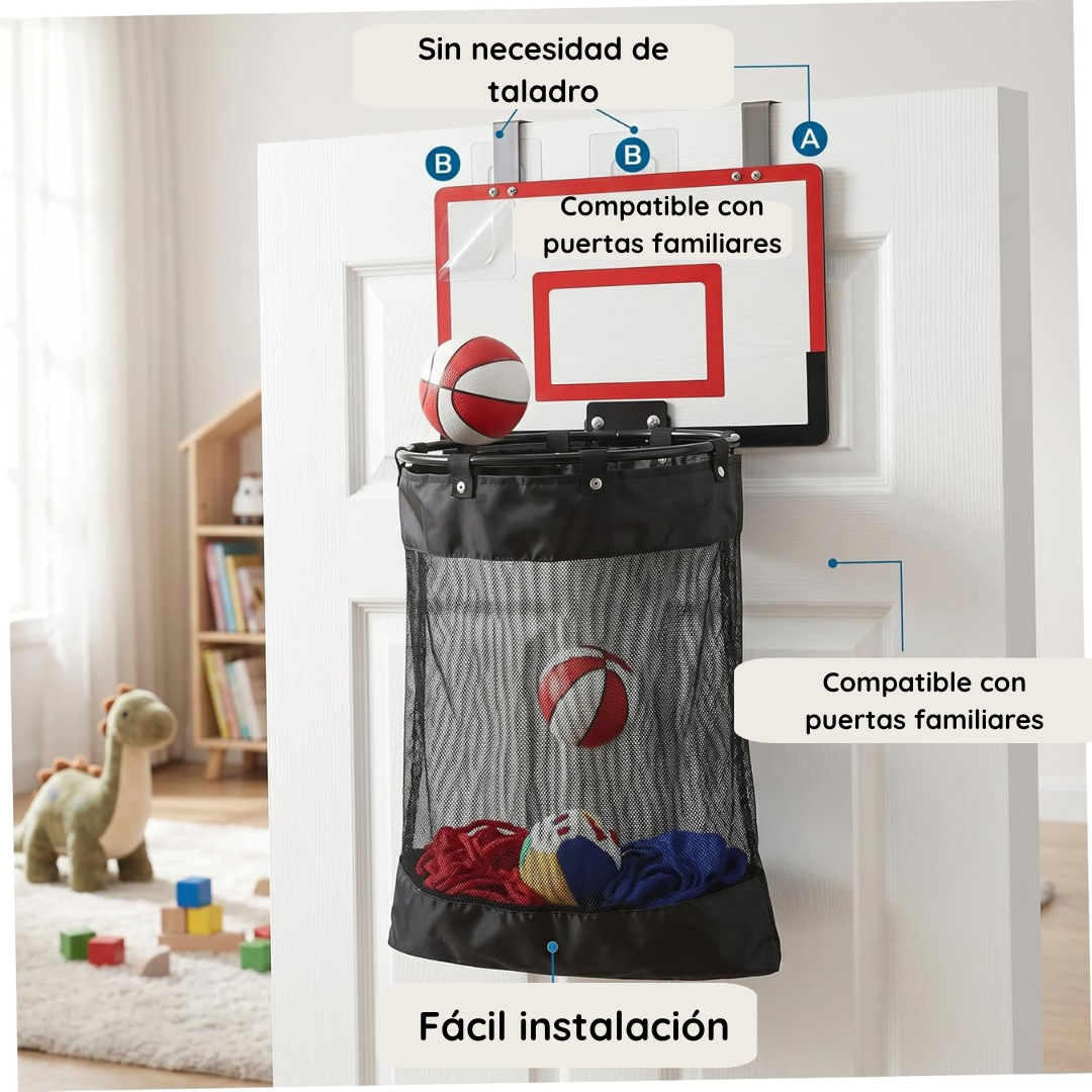 Canasta de basketball para ropa sucia