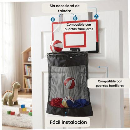 Canasta de basketball para ropa sucia