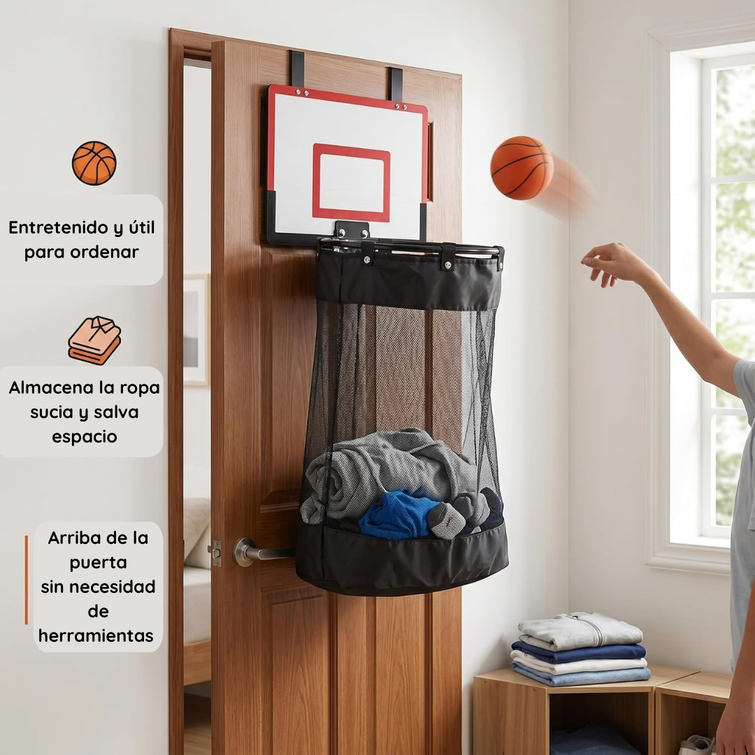 Canasta de basketball para ropa sucia