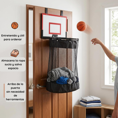 Canasta de basketball para ropa sucia