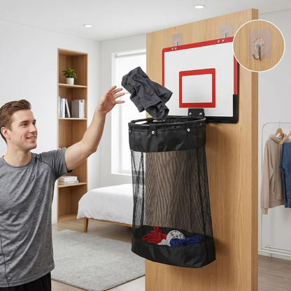 Canasta de basketball para ropa sucia